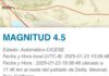 Confirma Protección Civil estatal magnitud de 4.5 en sismo de Mexicali