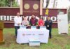 Recibe Gobierno Municipal donación de aspersores por parte de Industrias Hunter para fortalecer áreas verdes del Parque de la Amistad