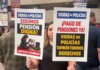 Policías protestan por retrasos en pensiones y servicio médico en Tijuana