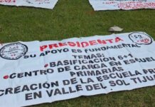 Maestros protestan en Tijuana para exigir derogación de la Ley del ISSSTE de 2007