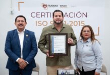 Recibe Gobierno de Ismael Burgueño certificación internacional por la calidad de procesos del IMPLAN